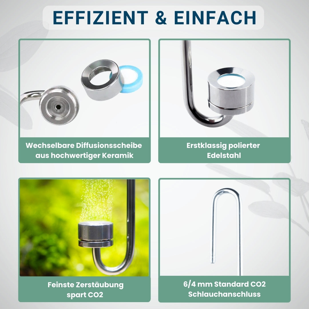 CO2 Diffusor J-Pipe Glas | CO2 Diffusoren | CO2 Düngung CO2 Diffusor J-Pipe Glas | CO2 Diffusoren | CO2 Düngung
