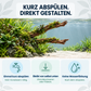Driftwood-Stammformen in einer bepflanzten Insel: kurz abspülen, bleibt von selbst unten, nach dem Abspülen keine Wasserfärbung.